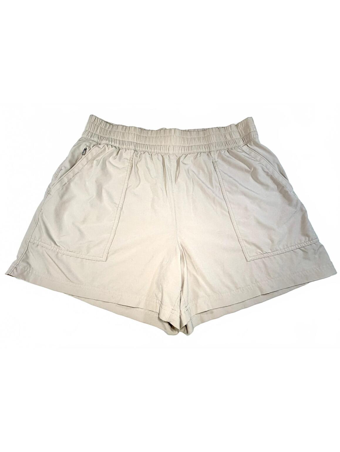 Athleta | High-Rise Stretch Utility Shorts | Khaki Beige Size Xl